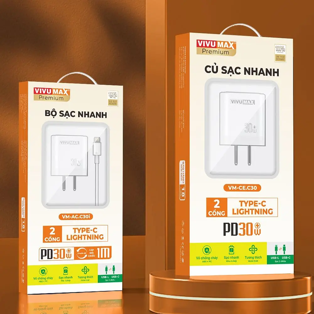 Bộ sạc VIVUMAX 30W C30i