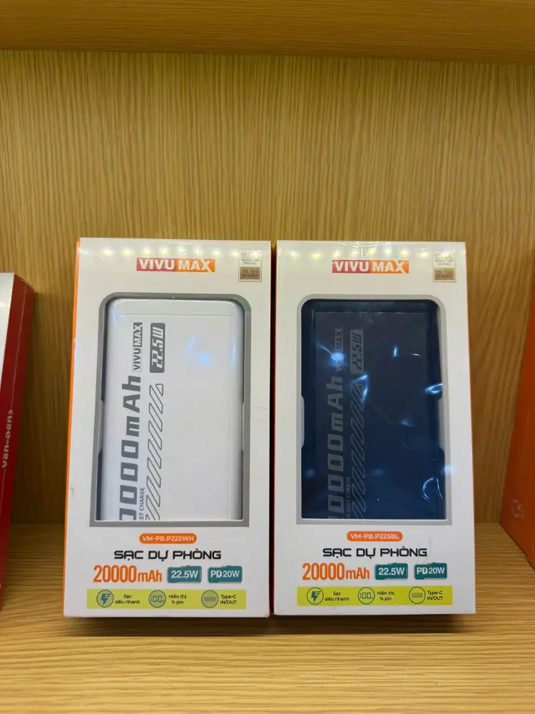 Sạc dự phòng Vivumax VM-PB.P225BL